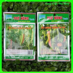 Hạt Giống Ớt Sừng Vàng F1 PN-27 và PN-29 Phú Nông - Gói 0,1g