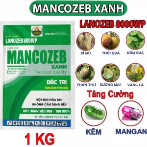 MANCOZEB Gói 1kg Nhập Khẩu Phòng Trị Nấm Bệnh Cây Trồng