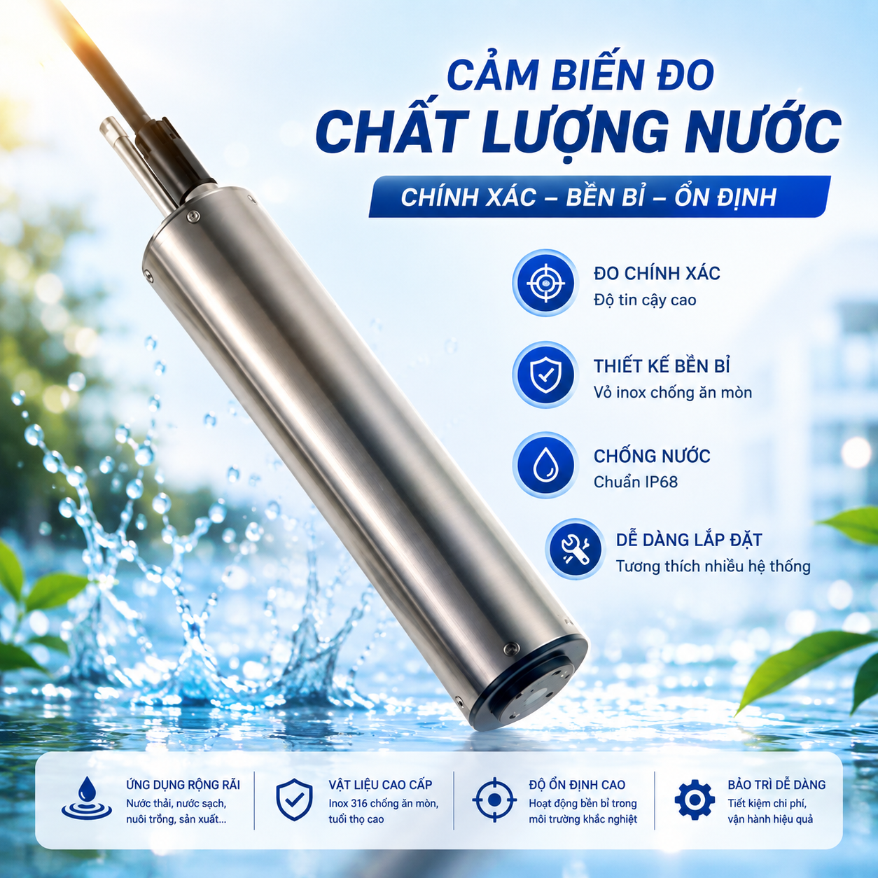 Cảm biến dầu trong nước FP360